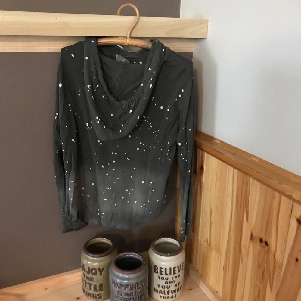 Betsey Johnson Performance Brown Ombré Hoodie, GUC, M - Picture 2 of 14